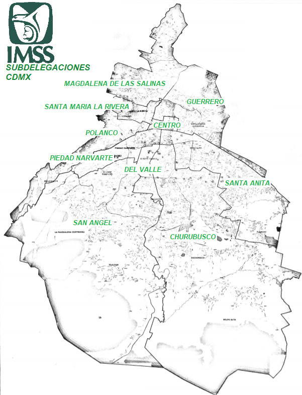 Subdelegaciones imss CDMX
